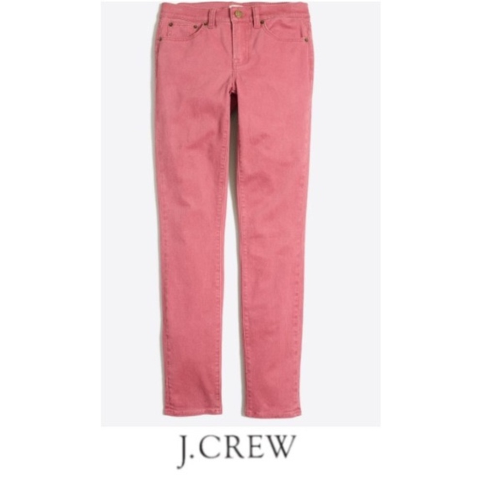 Jcrew skinny jeans in rose tile
